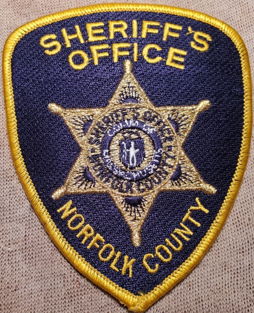 MA Norfolk County Massachusetts Sheriff Patch