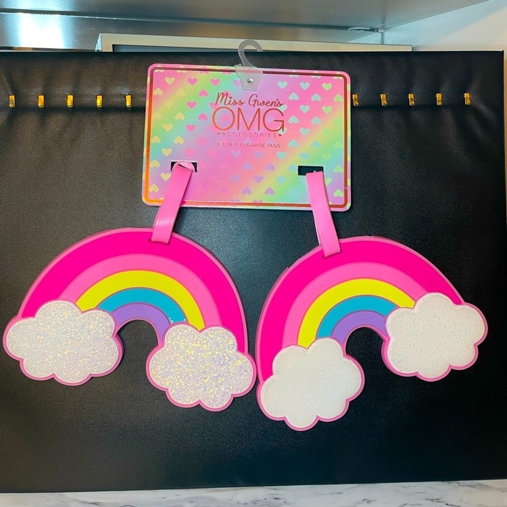 Rainbow Sparkle Luggage Tags