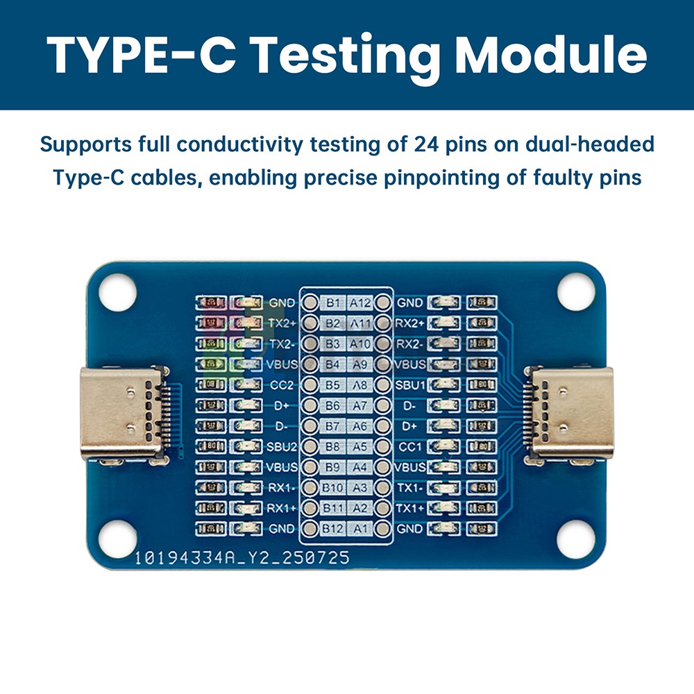 Double Head TYPE-C Cable Detection Module USB C to USB C Cable Detection Module