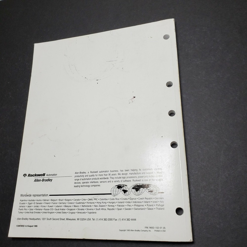 Allen-Bradley 1336 Force PLC Communication Adapter Function Block Program Manual