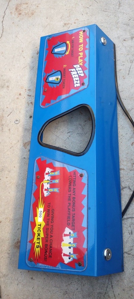 deep freeze arcade redemption metal control panel #106