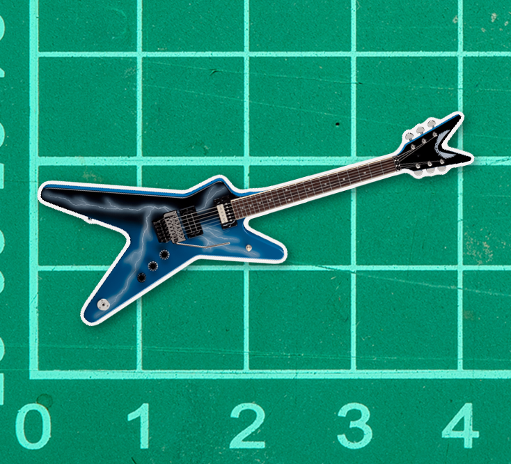 Dimebag Darrell Lightning Bolt Guitar Sticker