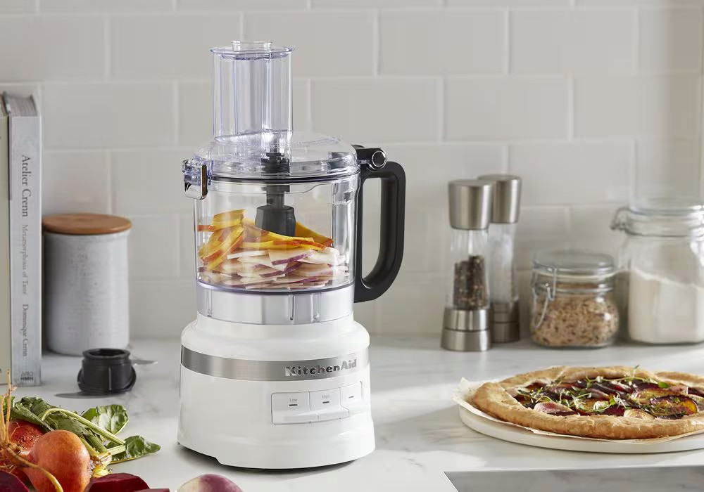 KitchenAid Easy Store 7-Cup Food Processor White Home Kitchen Tool Essentials