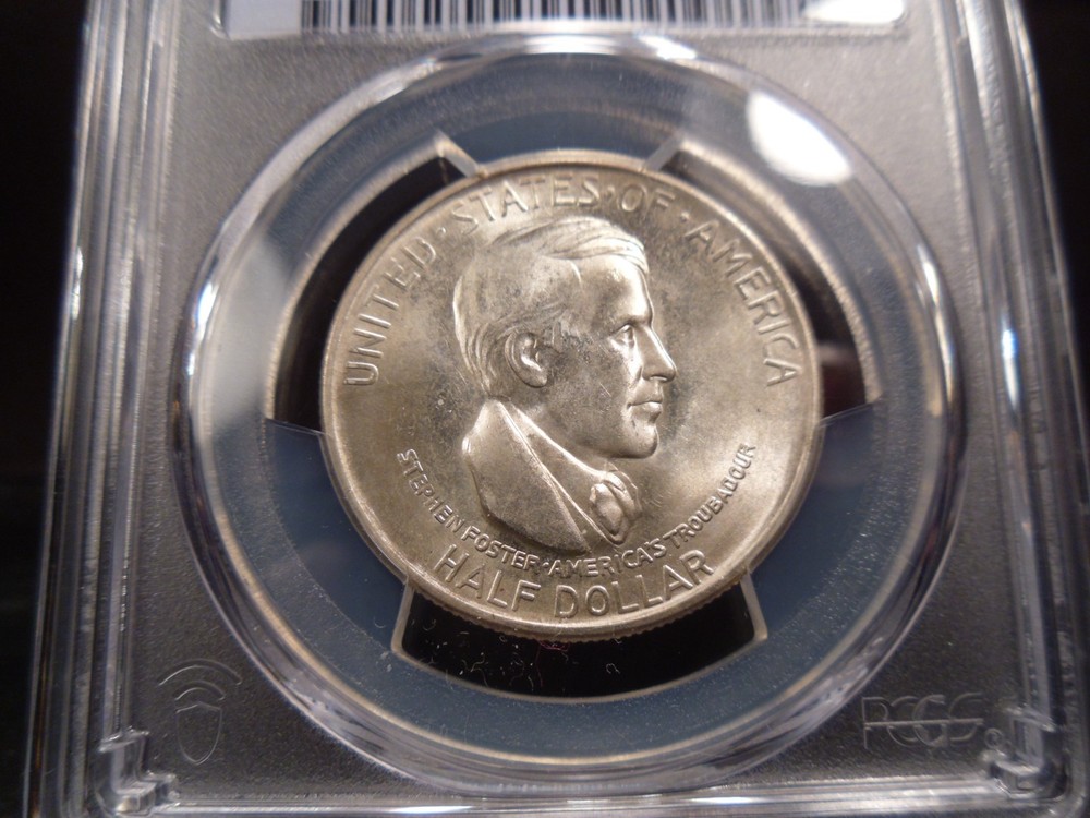 1935-D MS65 Cincinnati Silver Commemorative PCGS Certified Gem - Gold Shield