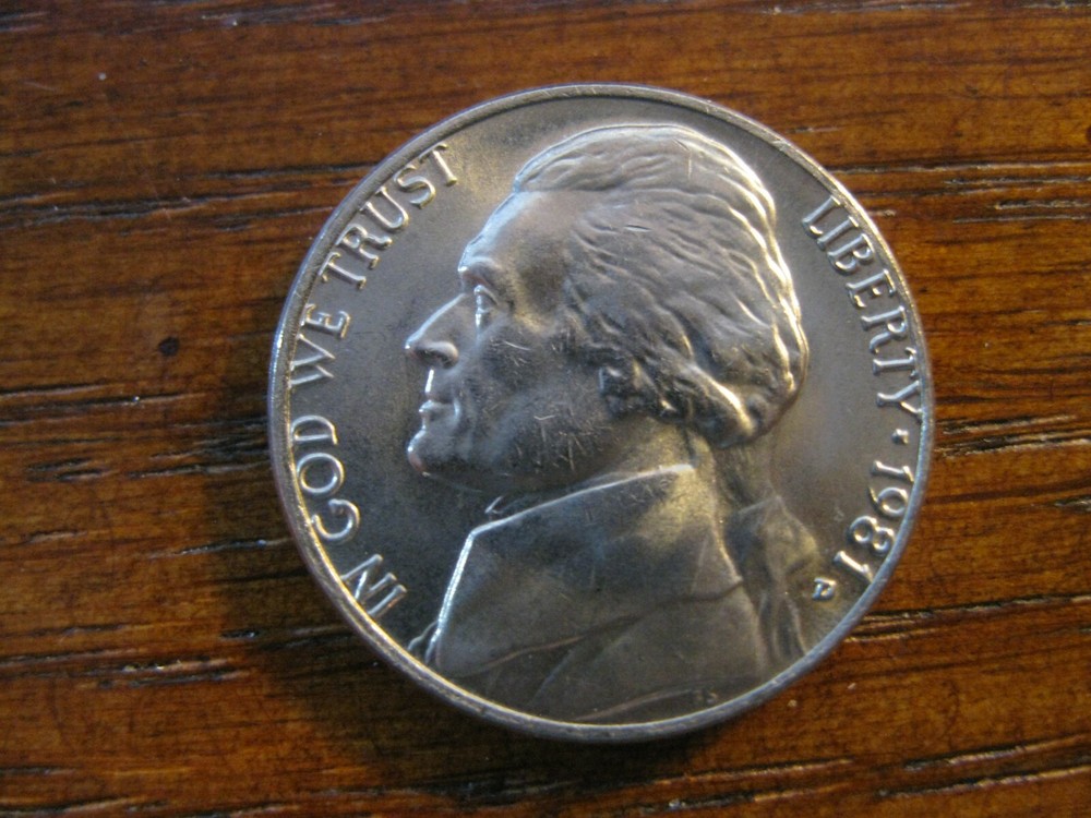 1981 D Jefferson Nickel Gem BU!