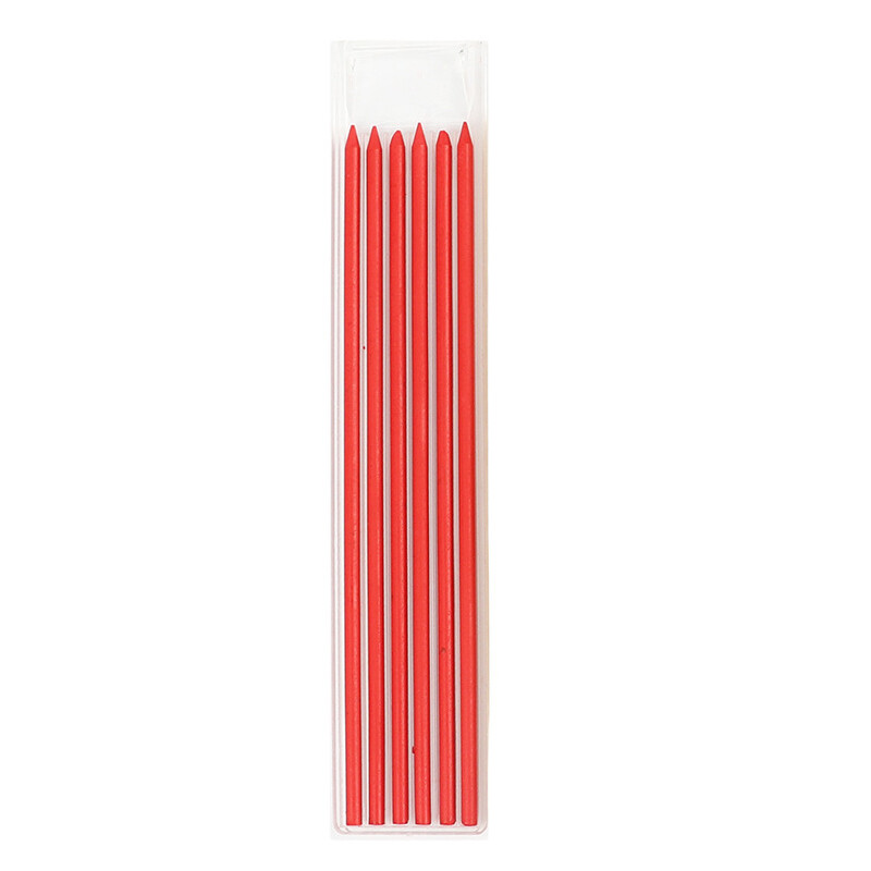 Solid Carpenter Pencil 6Refill Leads forConstruction Built-in Sharpener Drawing✔