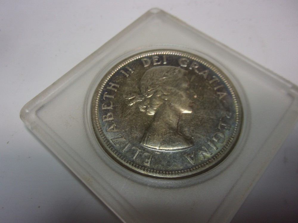 1955 Canada silver dollar nice luster uncirculated