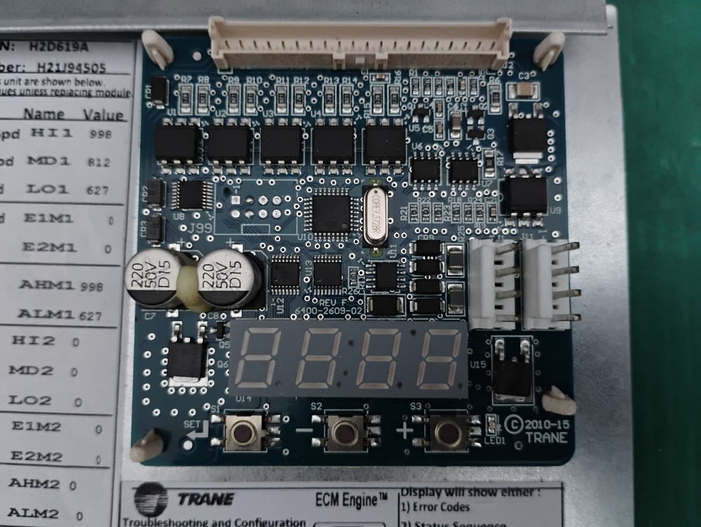 Trane MOD02616 ECM Engine Module Control Board