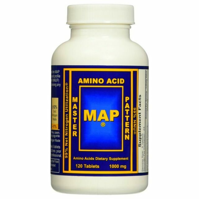 MAP Master Amino Acid Pattern MUSCLE BUILDER PROTEIN 2 Bottles - 240 Tablets