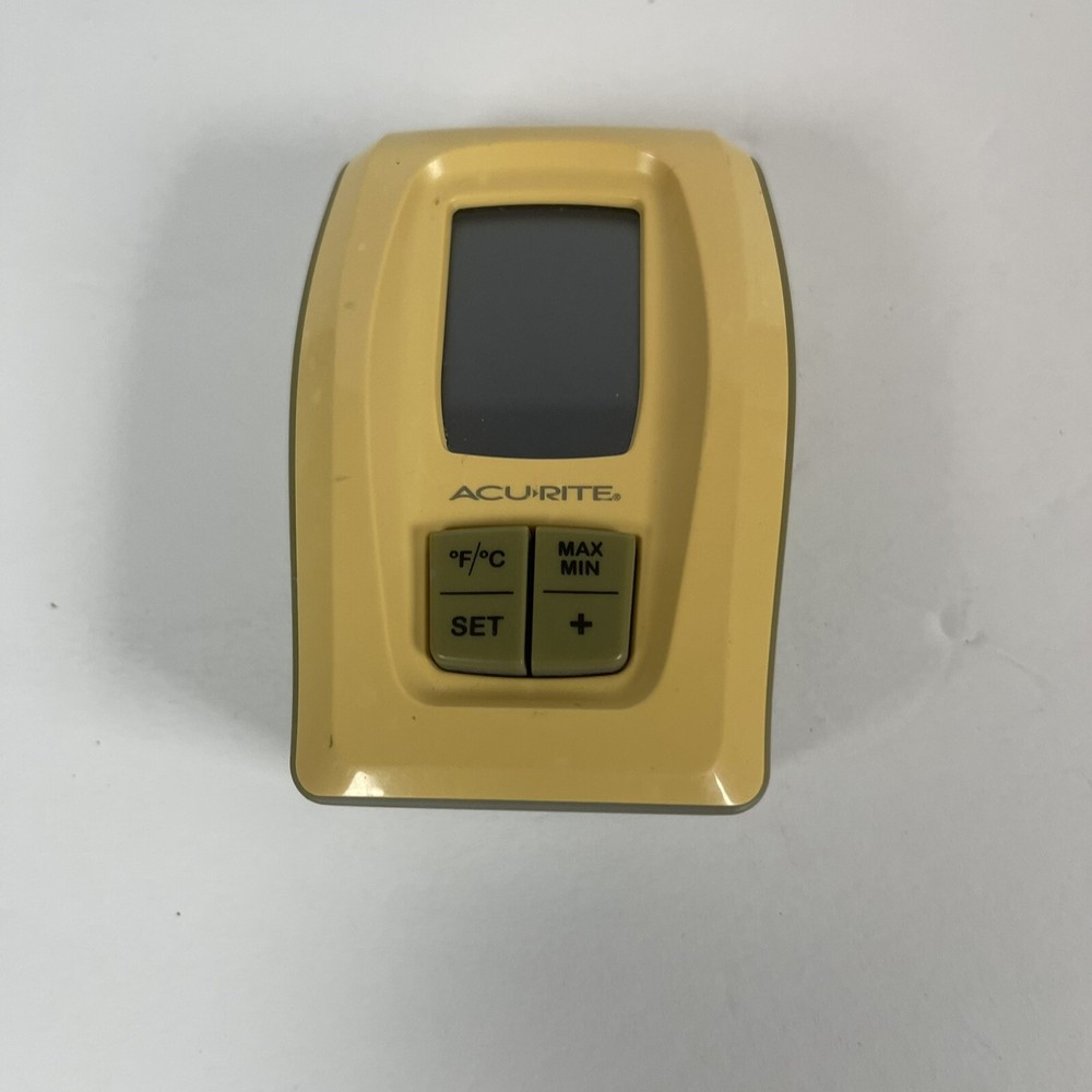 AcuRite Inside Outside Wireless Thermometer Clock LCD 2613 Wireless Sensor Works