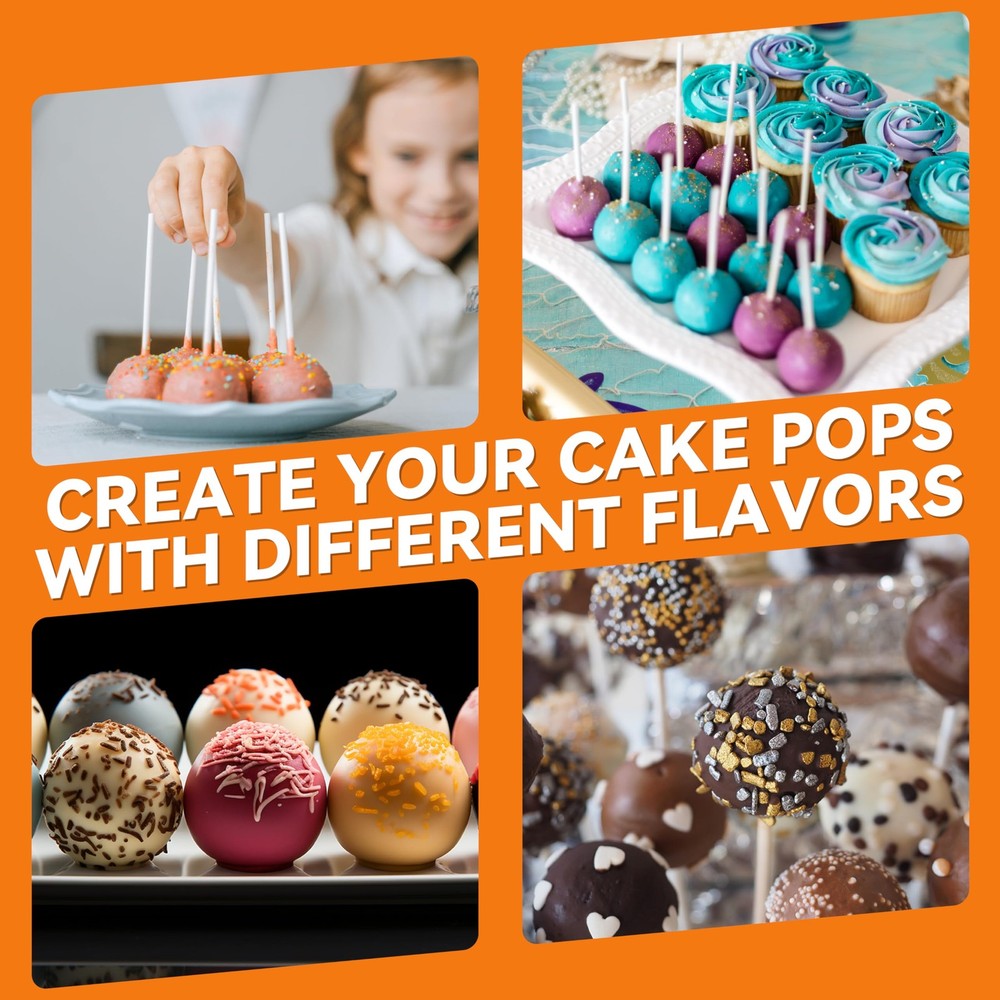 Aquamarine Cake Pop Maker Machine Set Stand Sticks Fork Tool 12 Pops Capacity