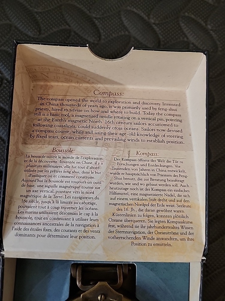 Authentic Models WWII Compass with Box