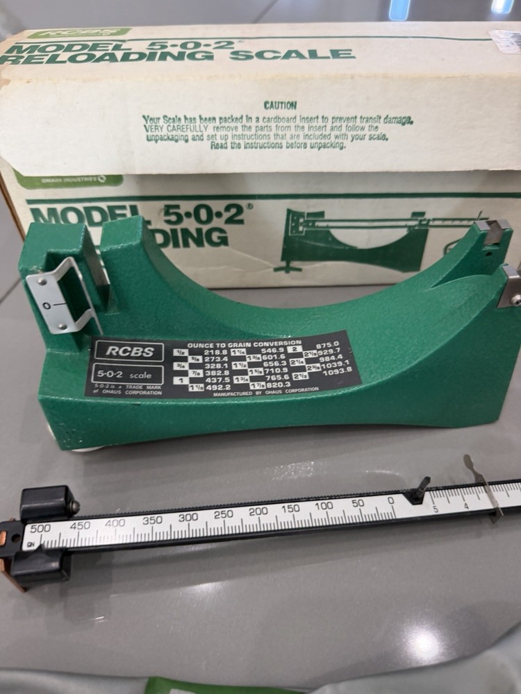 RCBS 5-0-2 Scale Reloading Powder Model 502
