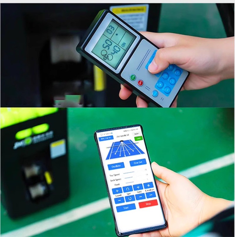 JT02 Mobile Version Beginner Tennis Automatic Ball Feeder Training Machine
