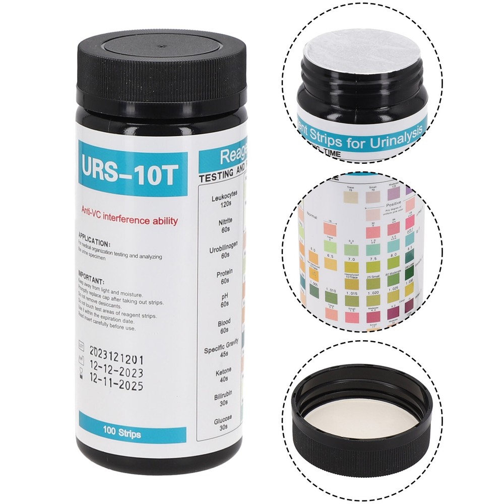 Convenient URS10T Urine Test Strips Quick and Precise 10 Parameter Testing USA