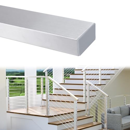 6'6" Stainless Steel Handrail Brushed Rectangular 1pack Brushed Handrail