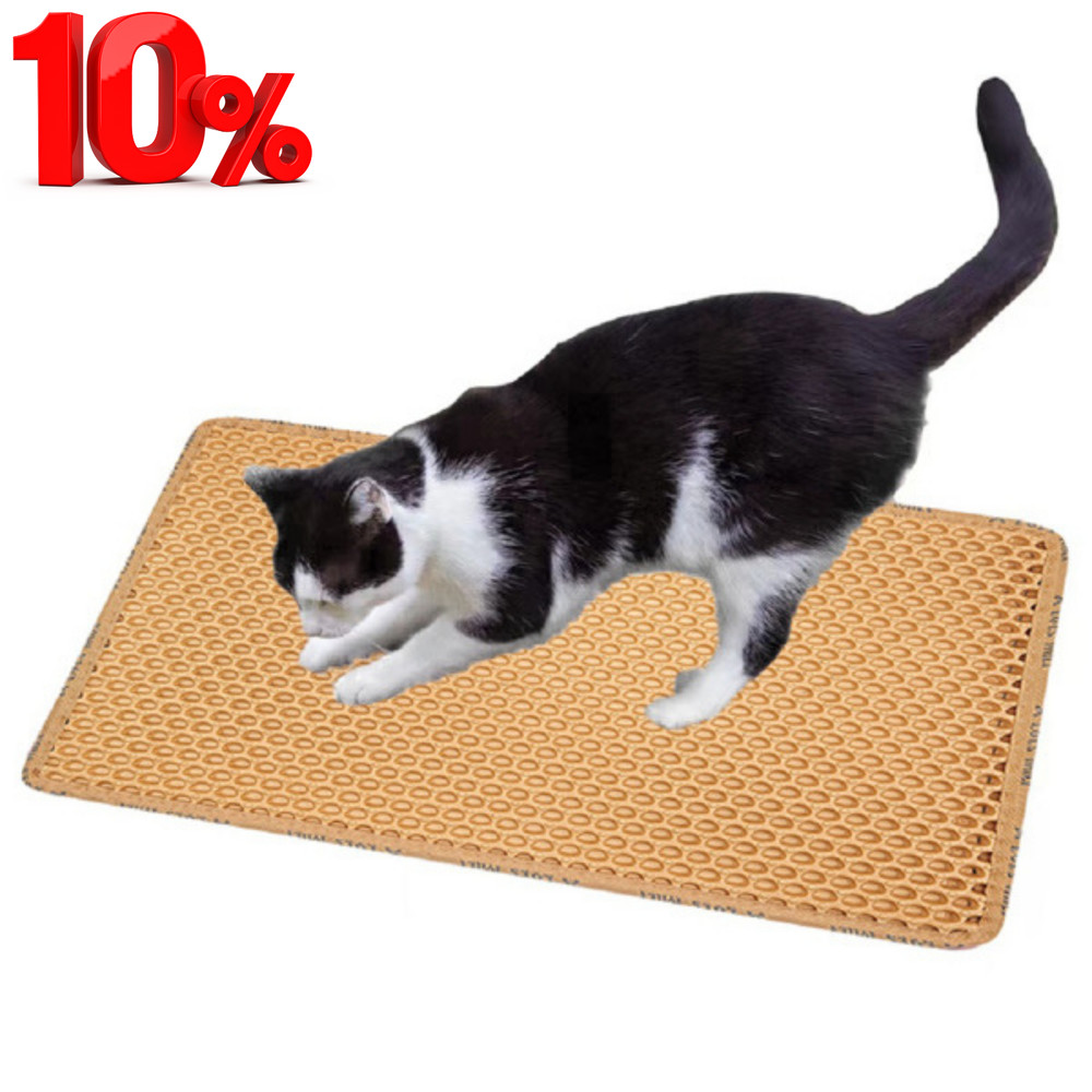Double Layer Rice Shaped Cat Litter Pad