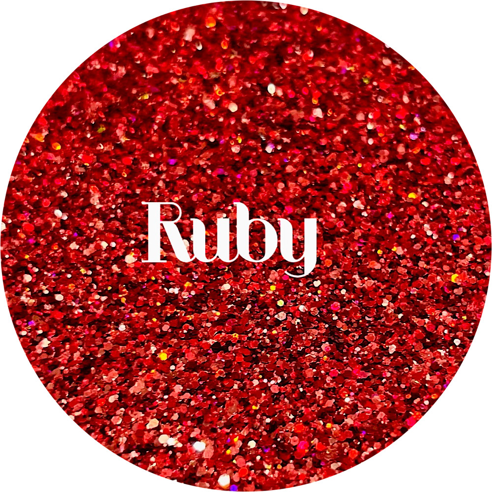 Premium Polyester Glitter - Red Holographic