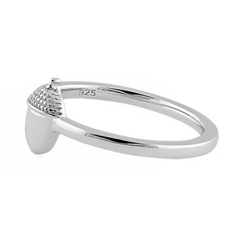 925 Sterling Silver Acorn Ring