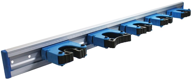 Unger Tool Organizer Wall Mount Storage Rack with 5 Adjustable Brackets