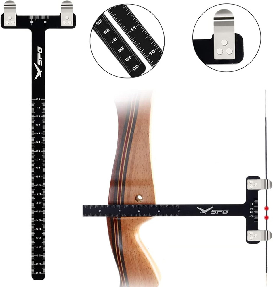 Archery Bow Square T Ruler Tool for Recurve & Compound Bow Tuning