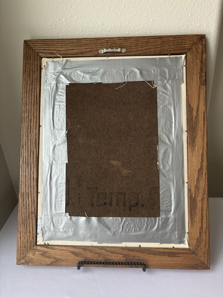 Vintage Framed Cross Stitch Nursery Prayer