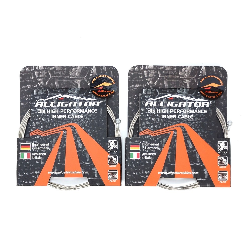 Alligator Stainless Shift or Brake Cable Superior Shine Slick