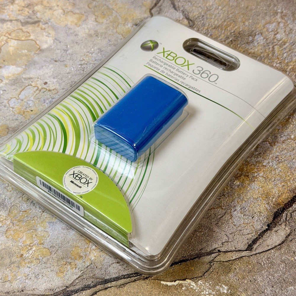 Blue Rechargeable Battery Pack Xbox 360 Controller - Microsoft Xbox 360 **NEW**