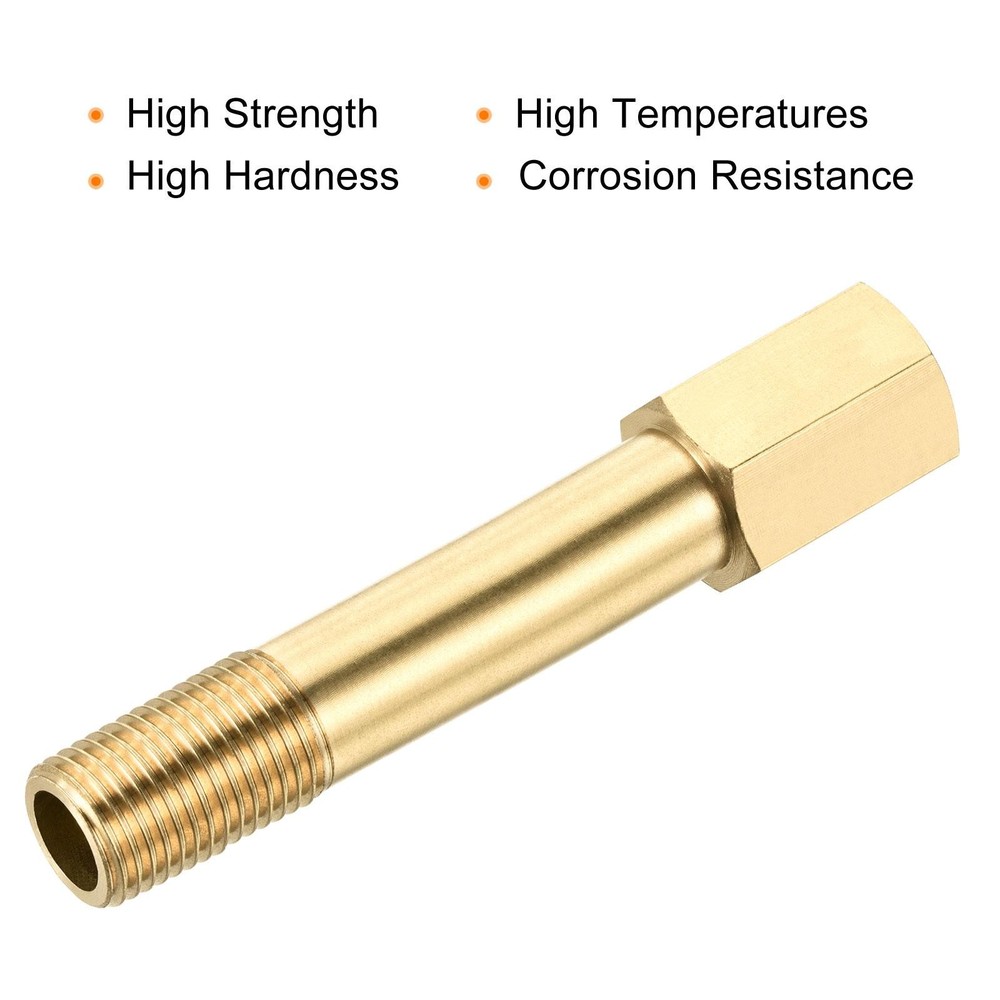 Brass Pipe Fitting G1/4 Adapter 75mm Extension Connector Hex Coupling