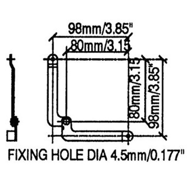 Four Pack Penn Elcom P1240N Large Locking Lid Stay