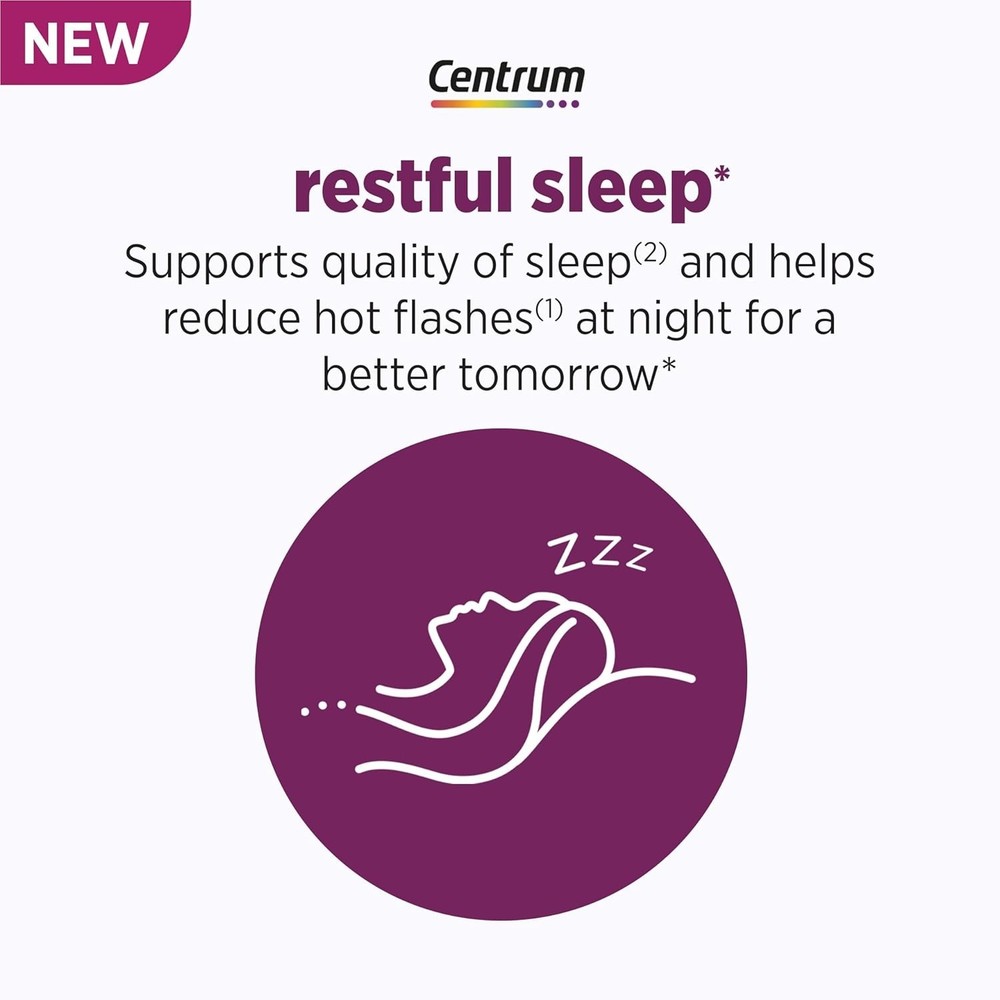2 Pack Centrum Menopause Support Restful Sleep Supplement 28 tablets each 4/26