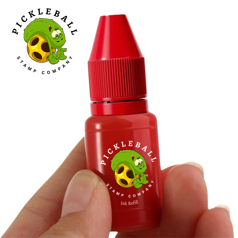 Permanent Self Inking Pickleball Ball Stamp - Rectangle