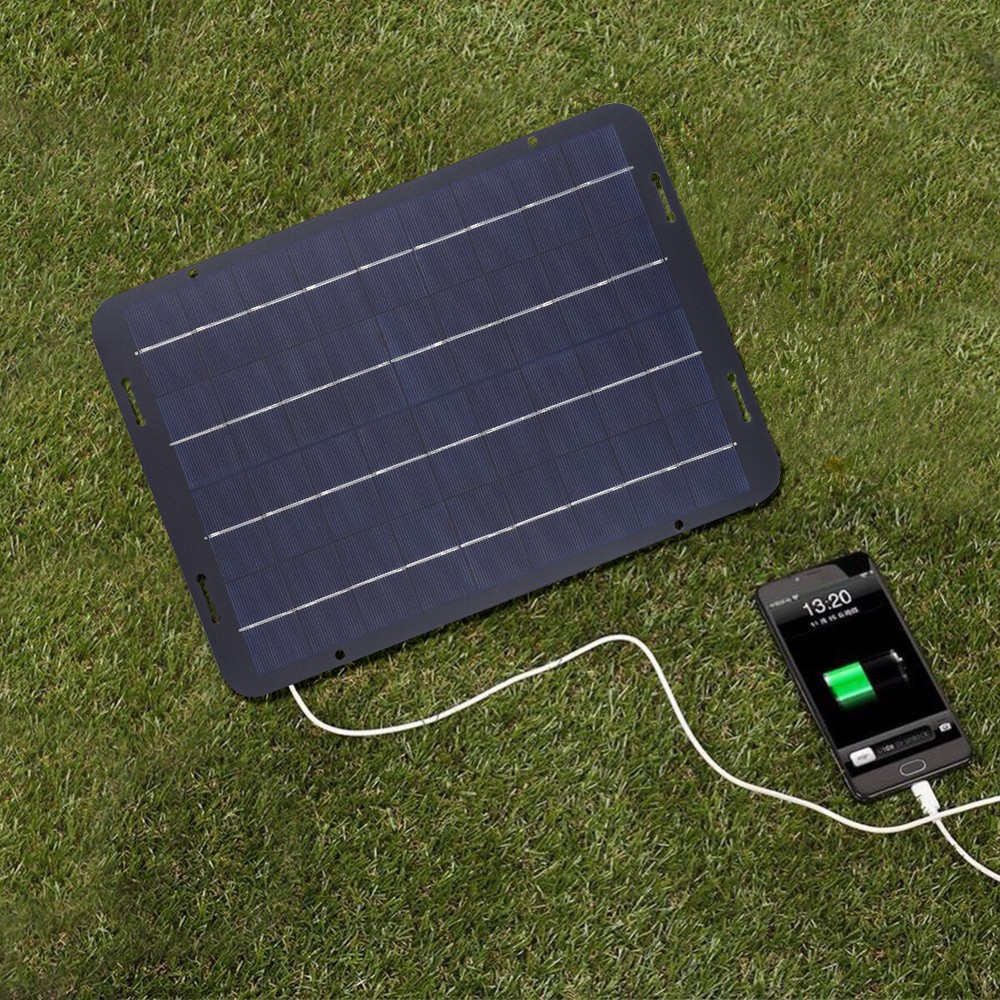 60W Portable Solar Panel 18V Polycrystalline Silicon USB Solar Charging Panel