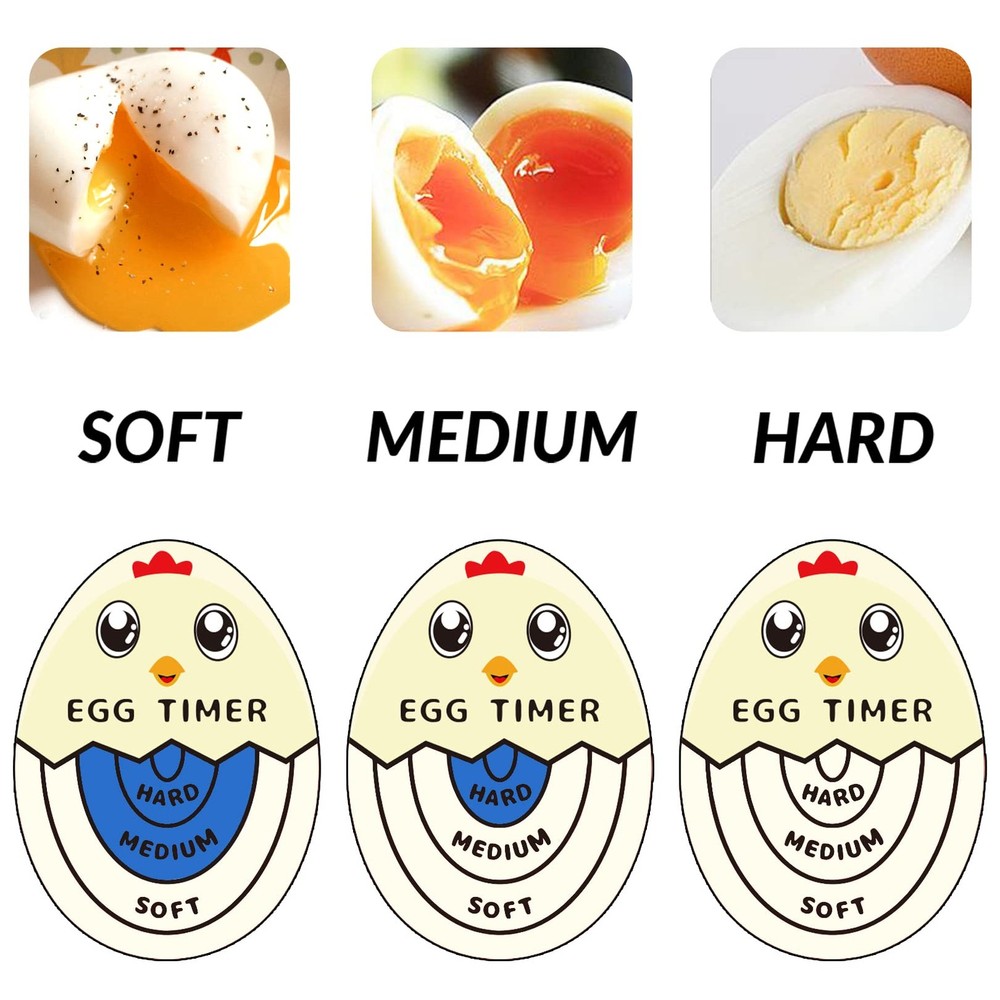 Egg Timer for Boiling Eggs that Changes Color When Done, Blue