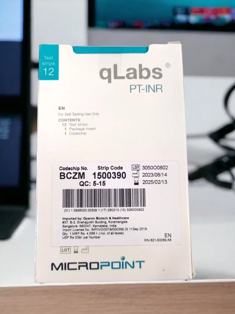 qLabs for PT INR Self-Testing Q-3 Coagulation PACK
