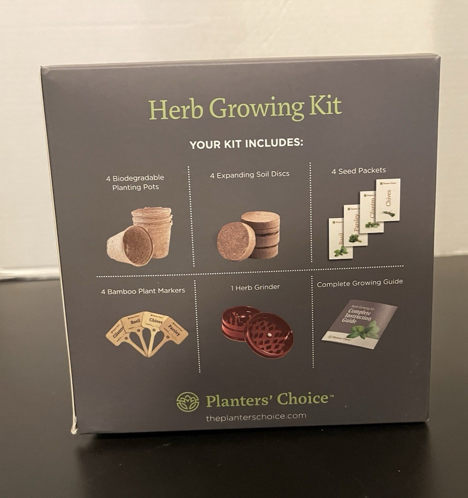 Planter's Choice Herb Growing Kit 18 pc. Kit New Open Box