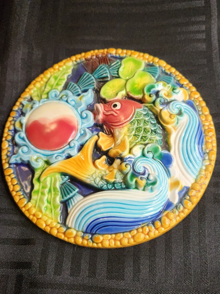 Beautiful Vintage Koi Tile