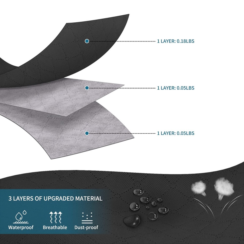 Large Storage Bags, 6 Pack Clothes Bins Foldable Closet 6 Pack, Black