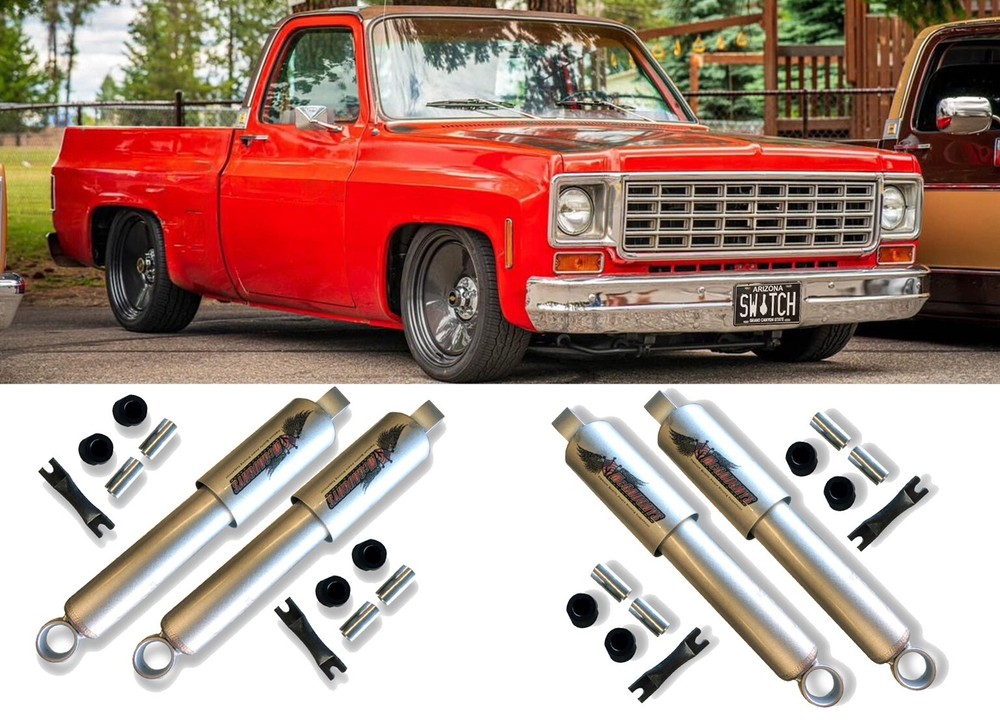 C10 1973-1987 Drop Front and Rear McGaughys Nitrogen Lowering Shocks