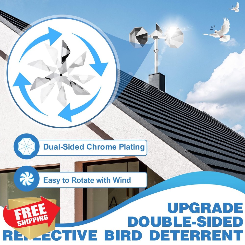 Spinning Bird Reflector Deterrent Scare Device