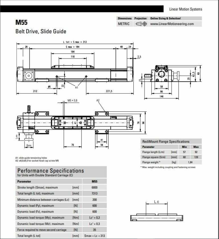 Thomson Belt Drive Actuator 3860mm stroke