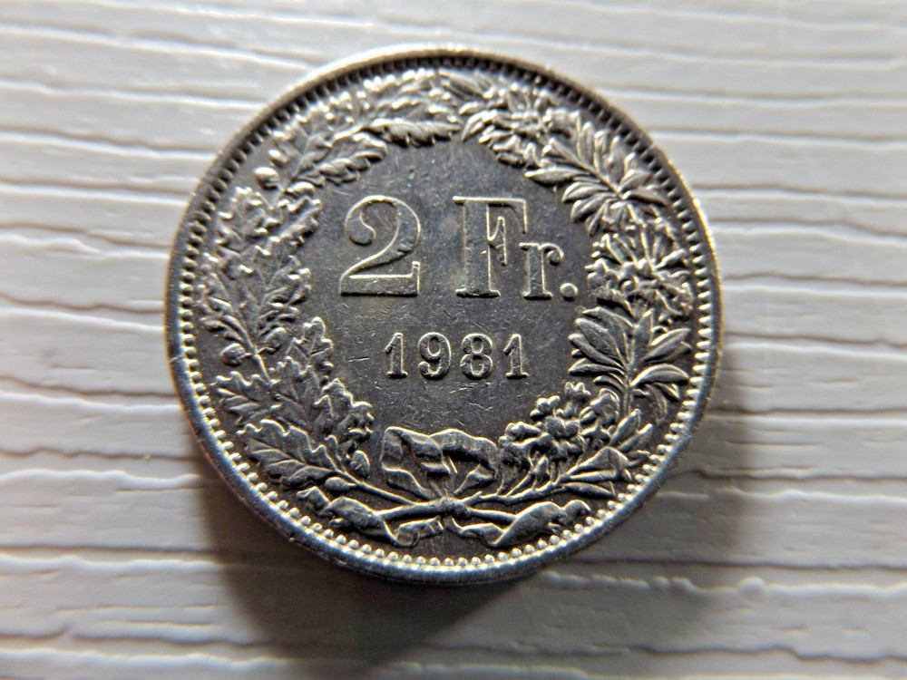SWITZERLAND 1981 2 Francs