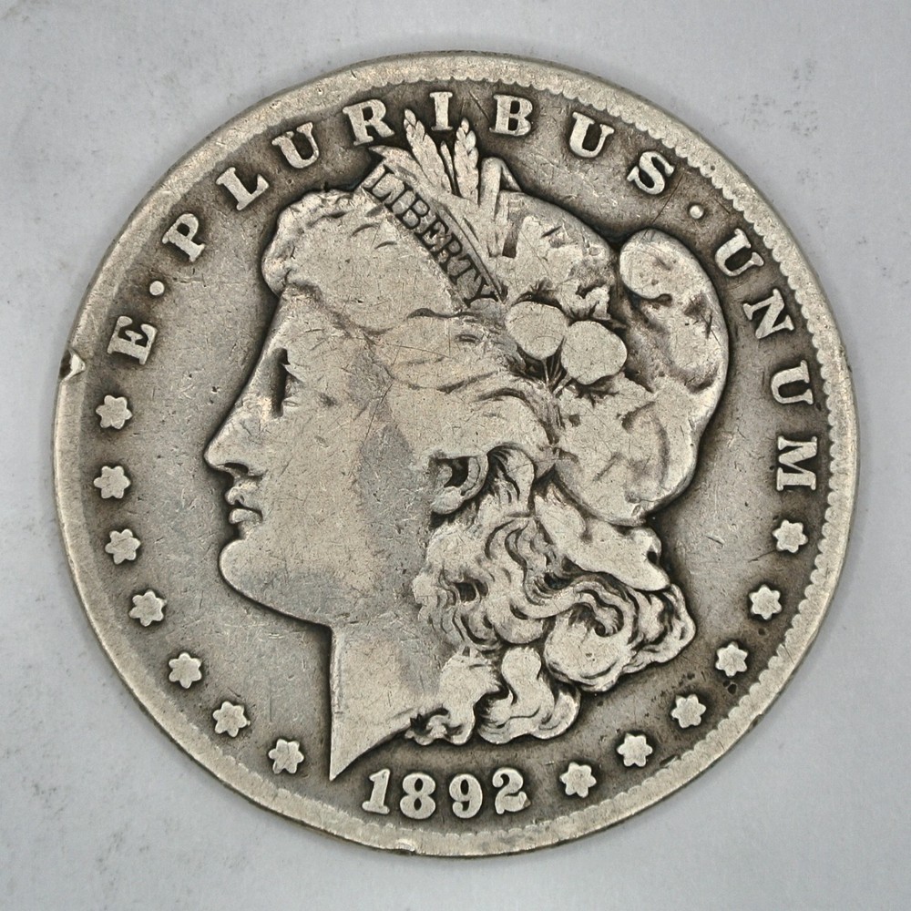 1892-CC Morgan Silver Dollar