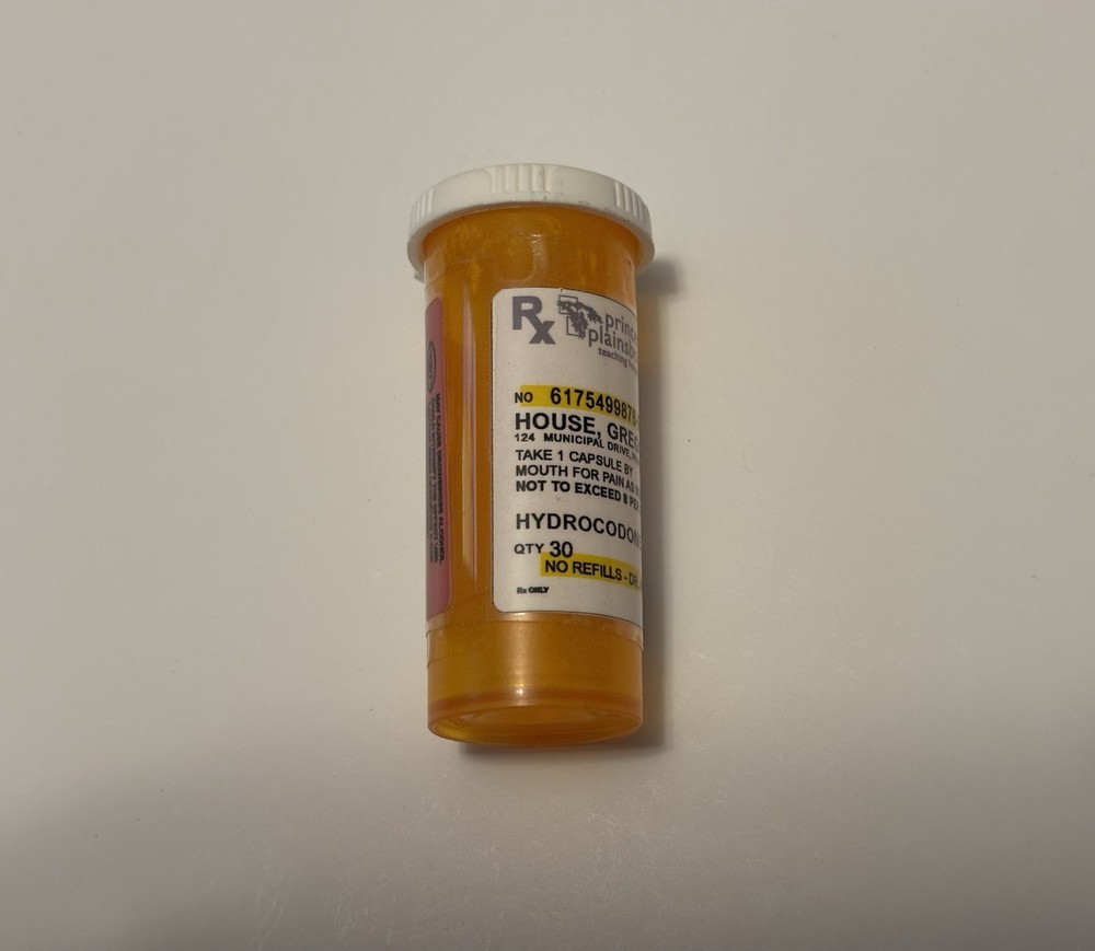 Dr. Gregory House Vicodin Bottle - Authentic w/COA