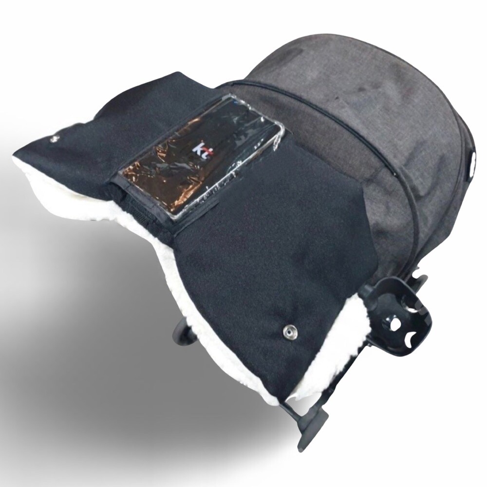 Stroller Hand Warmer with See through Phone Pocket, Stroller handle cover