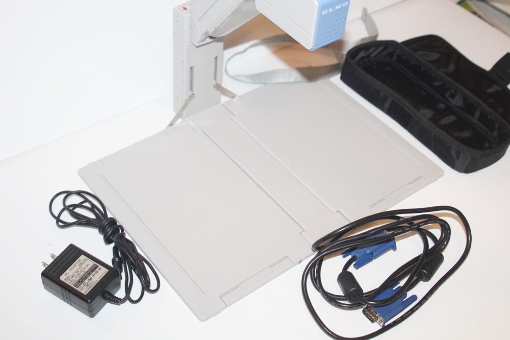 Elmo HV-11-110XG Digital Visual PresenterProjector + Power Supply & Cable TESTED