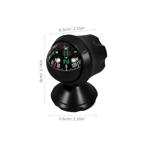 Adjustable Car Compass with Stick-On Base | Universal Dashboard Navigation