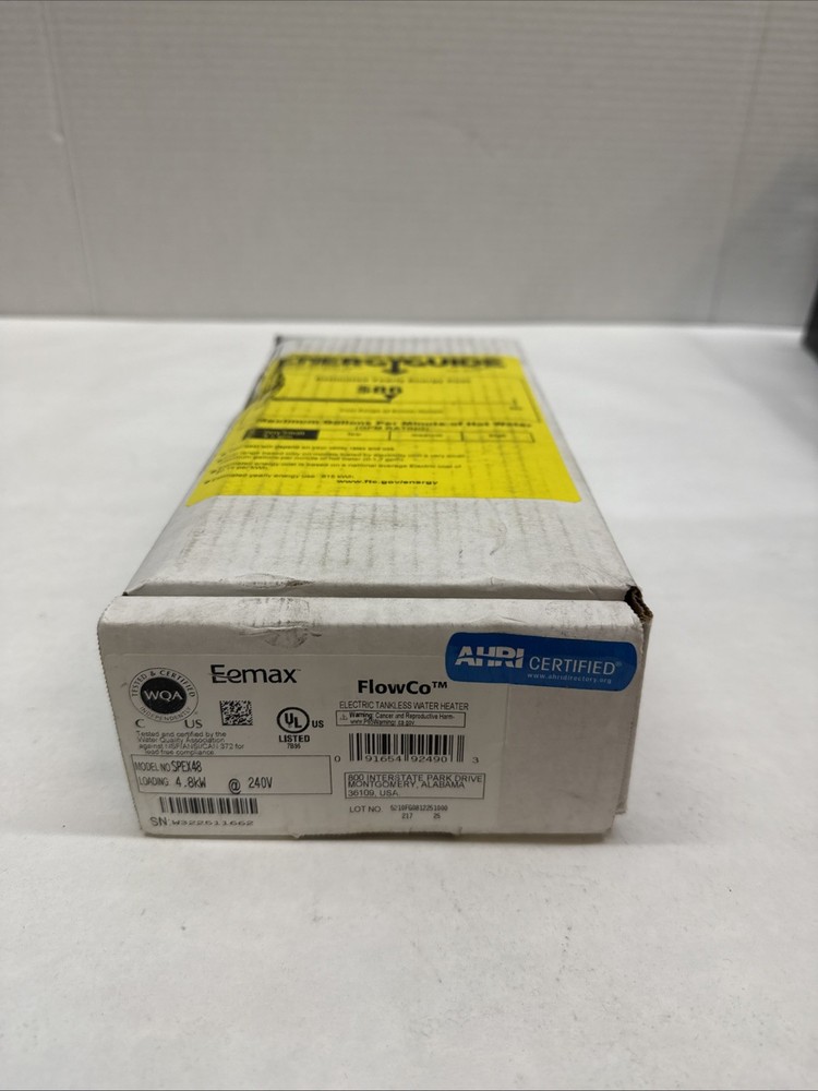 EEMAX SPEX48 Electric Tankless Water Heater,240V 485A97