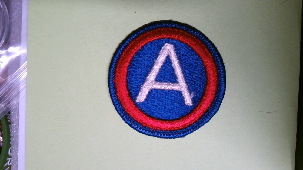 MILITARY PATCH SEW ON COLORED US ARMY 3RD THIRD ARMY