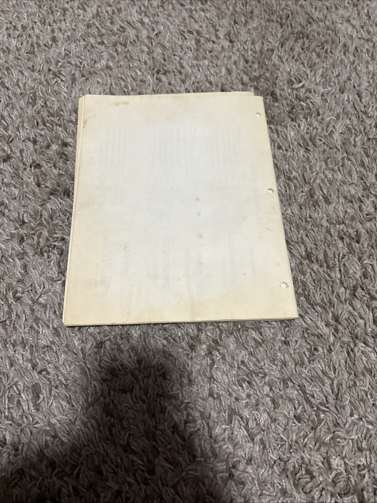 1960 Williams Electronics “Beta” Pinball Instruction Manual